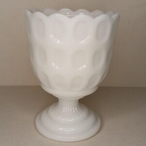 Vintage Milk Glass Compote E.O. Brody‎ USA Cleveland OH